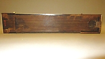 Miniature Koto  (箏), wood, lacquer, metal, silk,  ivory?, Japanese